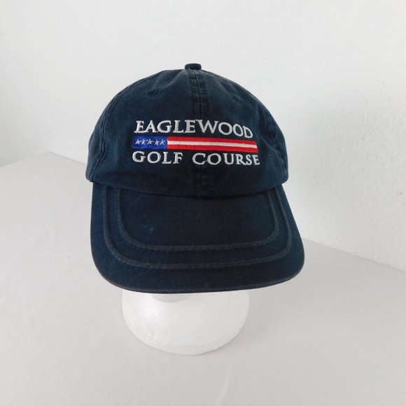 Imperial Other - Eaglewood Golf Course Utah Men Adjustable Blue Golf Hat Embroidered Hook Loop